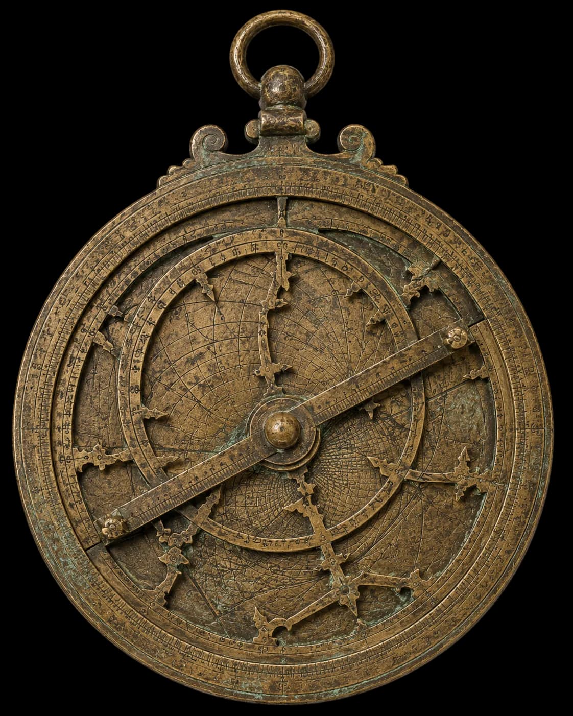 An antique astrolabe representing disciplined public reasoning and open methods