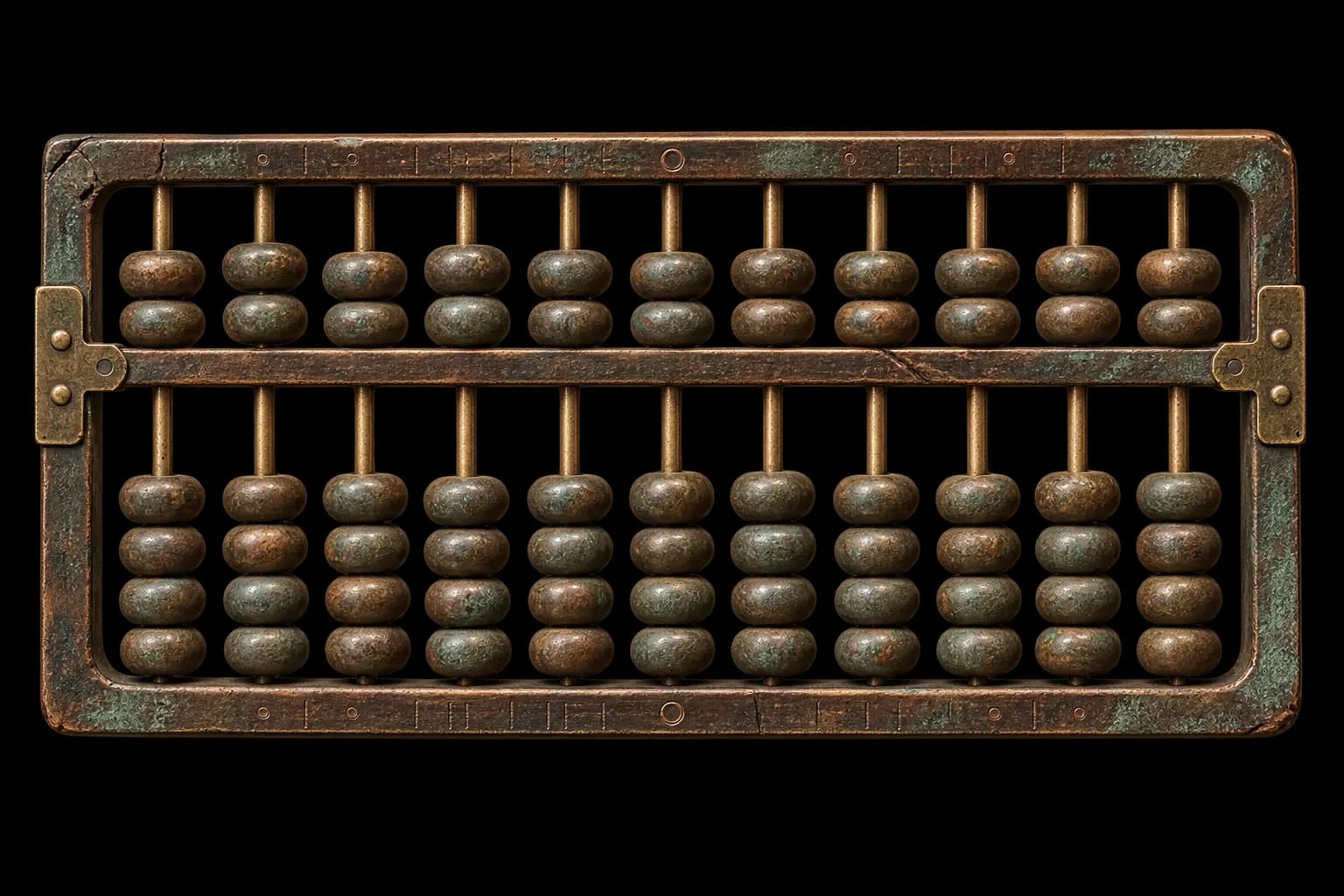 An abacus, representing counting and quantitative public-data analysis